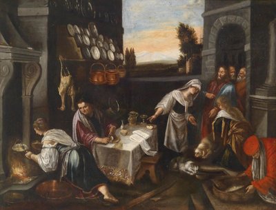 Christ in the House of Martha and Mary by Follower of Jacopo Bassano